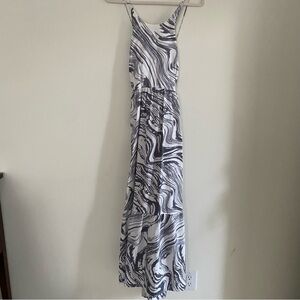 A New Day Black and White Spaghetti Strap Sundress